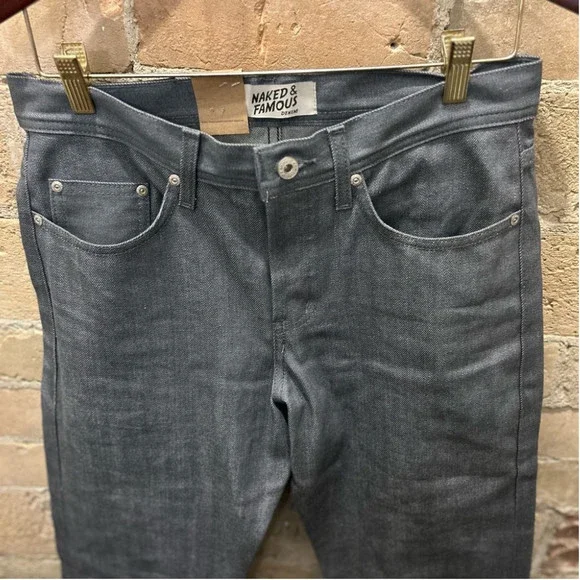 NAKED & FAMOUS DENIM Jeans
Weird Guy - Grey Selvedge Sz 30 - Picture 9 of 9